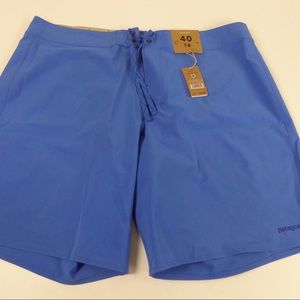 Patagonia Stretch Hydropeak Board Shorts Beach Water 18” NWT Bayou Blue